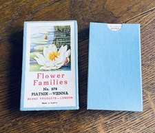 Flower Families by PIATNIK VIENNA - Vintage Children's Card Game Complete Set