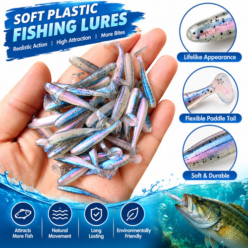 50pcs micro soft - 50pcs, fishing
