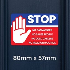No Cold Callers Sign, No