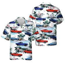 1965 Ford Mustang Fastback Hawaiian Shirt