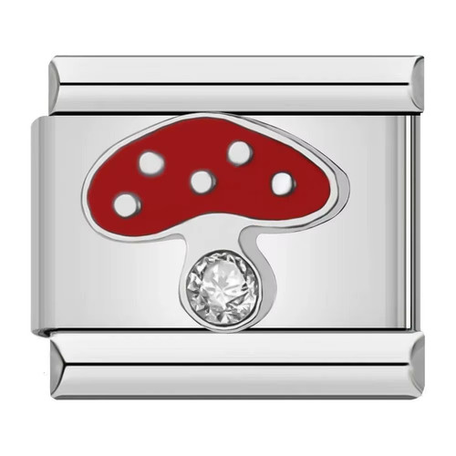 Red mushroom gem - red,