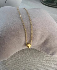 Real 18ct Gold Dainty Figaro Bracelet Au750 Hallmark