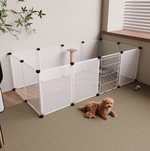Pet playpen with floor - with, small