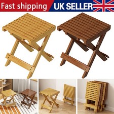 Small Wooden Folding Side Table Home Garden Patio Balcony Furniture Plant Stands