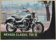 MOTO GUZZI NEVADA CLASSIC 750 IE MOTORCYCLE Sales Brochure c2009
