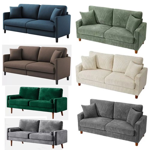 Seater velvet sofa corduroy - seater, sofa/corduroy