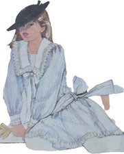 1980s Drop Waist Sailor Collar Flower Girl Dress Simplicity 6767 Sewing Pattern