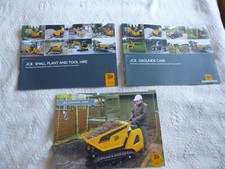 JCB GROUNDS CARE SMALL PLANT BROCHURE X 3 DUMPSTER GROUNDHOG MINI CX 