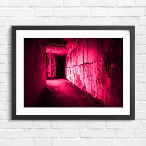 Dark abandoned bunker - dark,