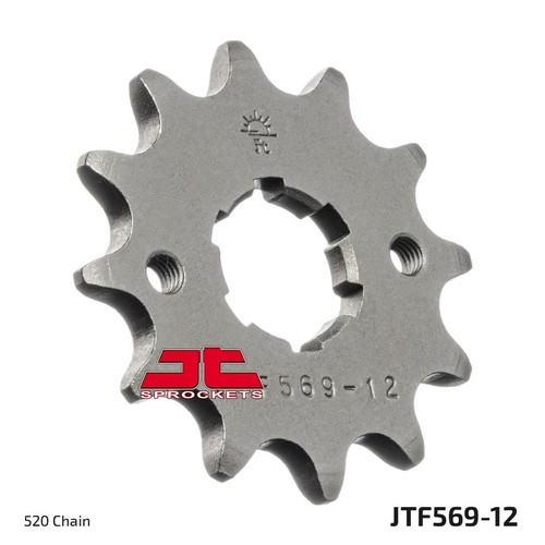 Front sprocket tooth - front, 12