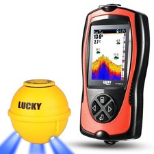 Lucky Sonar Fish Finder FF1108-1CWLA Wireless 45M Echo Sounder Portable Detector