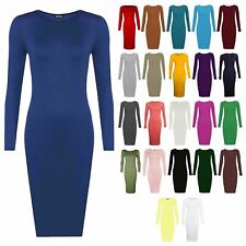 Ladies Womens Plain Long