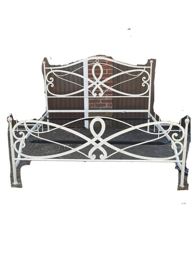 Super king white french bed - king,