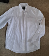 White SAVILE ROW City Collection Classic Fit Long Sleeve Cotton Shirt Size 17"