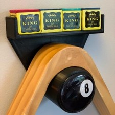 Table Chalk And Triangle Wall Holder Snooker/Pool Cue Chalk And Triangle