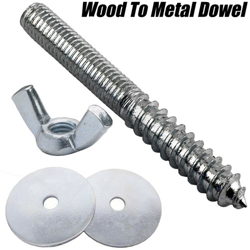 Wood metal dowels hanger - metal,
