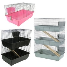 Rabbit Guinea Pig Indoor Cage 100cm – Bunny Single Double Triple Tier
