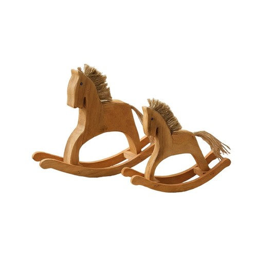 Handmade wooden rocking horse - wooden,