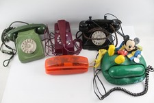  Rotary Phones Novelty Disney mickey 70s Trimphone Bakelite Green Orange Purple