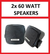 BRAND NEW 2x 60Watt Car Audio Mount Speakers 4" Parcel Shelf Speakers Caravan 