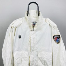 Blauer Morris USA Bomber Man XXL White Jacket Light Embroidery