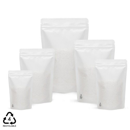 Recyclable white matt stand - white,