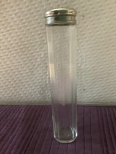 Vintage glass talc shaker