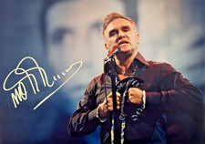 Morrissey Signed 8x11.5 Photo