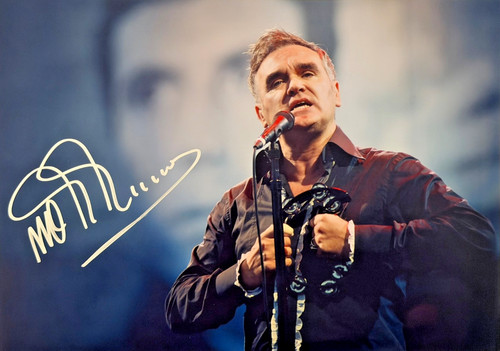 Morrissey signed 8x11 photo - signed,