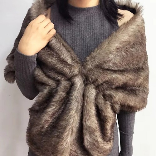Windproof faux fur - faux, shawl