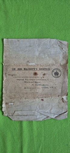 Ww1 british letter from the - ww1,