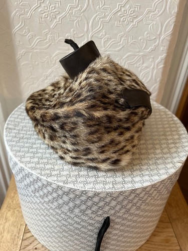 Vintage real fur beret hat - real,