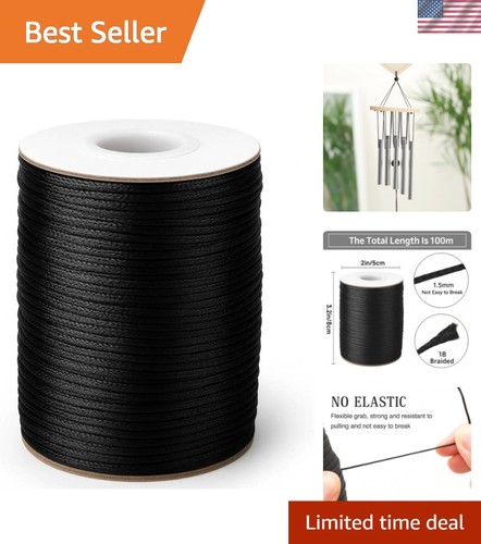 5mm black nylon string - nylon,