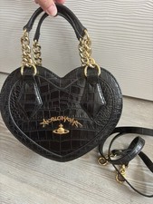 Vivienne Westwood Dorset Croc heart bag