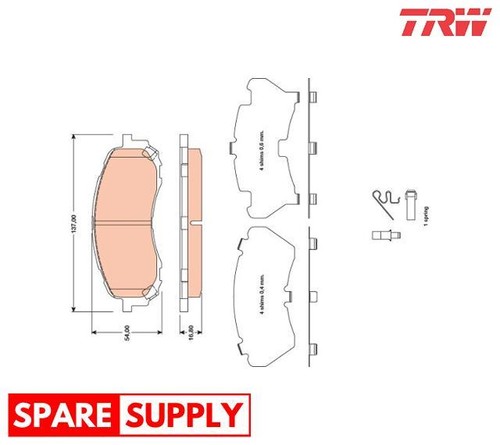Brake pad set disc - brake,