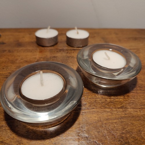 Unused ikea glass - 2, tealight