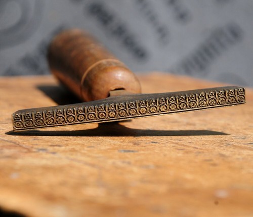 Brass bookbinder hand - brass, tool