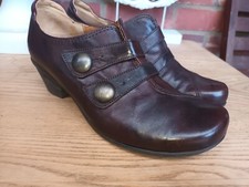 GABOR SPORT BEST FITTING BROWN REAL LEATHER COURT SHOES. UK 4.5 RRP £85.