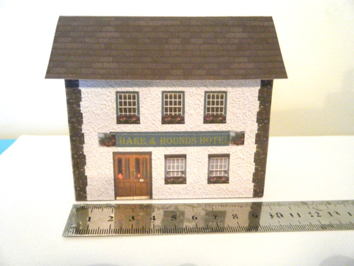Scratch built card model - built,