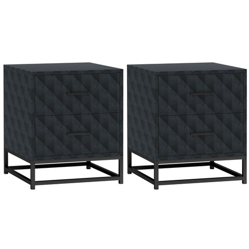 Homcom bedside table set 2 - homcom,