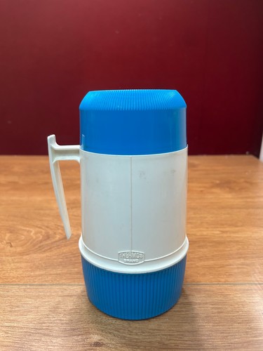 Vintage thermos flask - thermos, blue