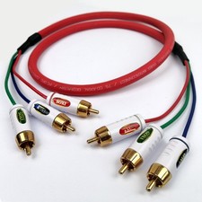 High-End IXOS 1m Component RGB Video Cable / PROGRESSIVE SCAN / Gold Plated RCA
