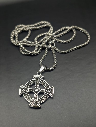 Celtic cross necklace pendant - celtic,