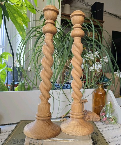 Vintage wooden barley twist - vintage,