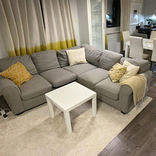 Grey shape corner - l-shape, sofa