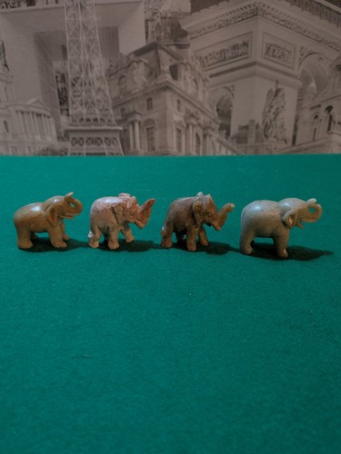 Small stone elephant - x4,