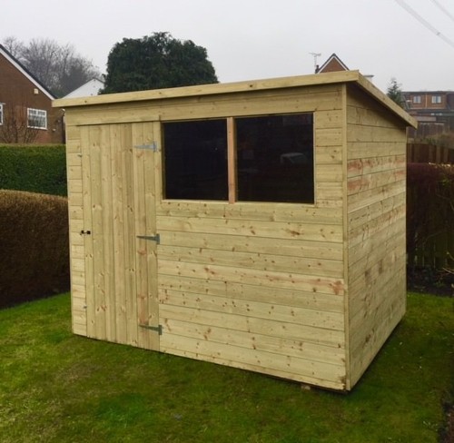 Pent garden shed tanalised g - pent,
