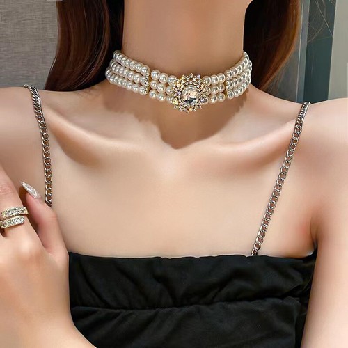 Vintage pearl faux - pearl, diamond
