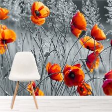 Poppy Field Landscape Wall