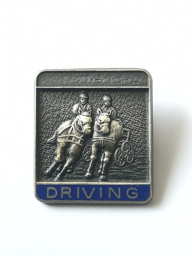 Horse cart driving badge - &, badge.